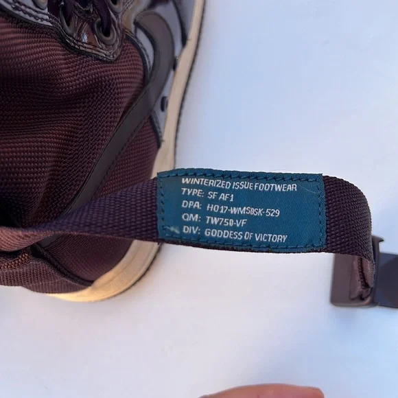 Nike Air SF AF 1 Purple Shoes AU 7, ER 38, cm 24 | As-is Missing 2 Belts Accesor - Picture 16 of 16